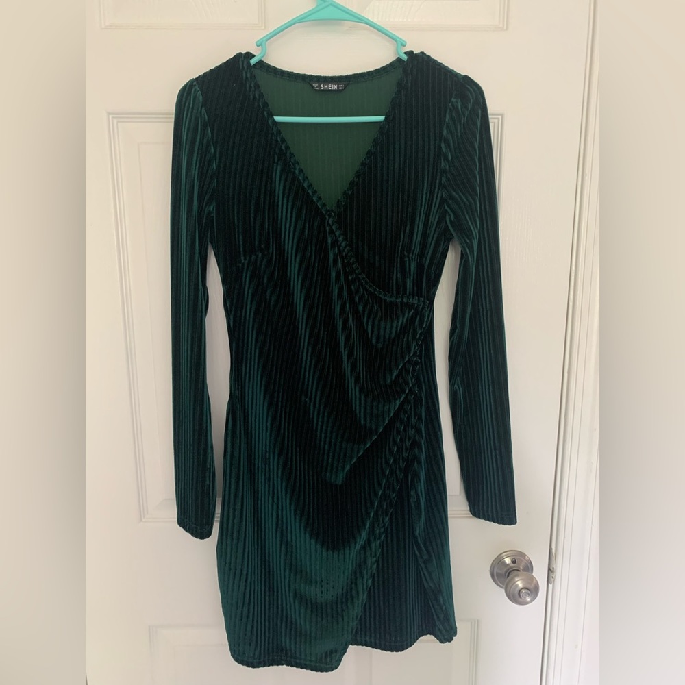 SHEIN velvet dress!